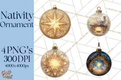 Nativity Christmas Ornament PNG Clipart, Christian Art Product Image 1
