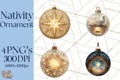 Nativity Christmas Ornament PNG Clipart, Christian Art Product Image 1