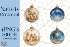 Nativity Christmas Ornament PNG Clipart, Christian Art Product Image 1