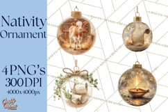 Nativity Christmas Ornament PNG Clipart, Christian Art Product Image 1