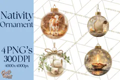 Nativity Christmas Ornament PNG Clipart, Christian Art Product Image 1
