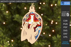 Nativity Scene Ornaments Laser Cut Bundle|Christmas Eve SVG Product Image 9