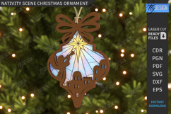 Nativity Scene Ornaments Laser Cut Bundle|Christmas Eve SVG Product Image 11