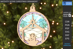 Nativity Scene Ornaments Laser Cut Bundle|Christmas Eve SVG Product Image 4