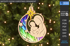 Nativity Scene Ornaments Laser Cut Bundle|Christmas Eve SVG Product Image 5