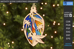 Nativity Scene Ornaments Laser Cut Bundle|Christmas Eve SVG Product Image 8