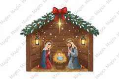 Nativity Scene Christmas Png, Jesus Png Product Image 1