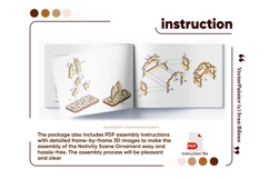 Nativity Ornament - Laser Cut File, SVG Christmas Miniature Product Image 6