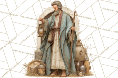 Nativity Scene Clipart, Holy Family &amp; Three Kings PNG Product Image 4