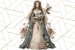 Nativity Scene Clipart, Holy Family &amp; Three Kings PNG Product Image 3