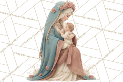 Nativity Scene Clipart, Holy Family &amp; Three Kings PNG Product Image 5