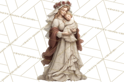 Nativity Scene Clipart, Holy Family &amp; Three Kings PNG Product Image 3