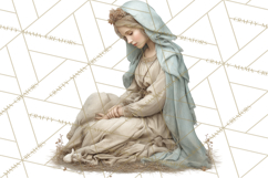 Nativity Scene Clipart, Holy Family &amp; Three Kings PNG Product Image 4