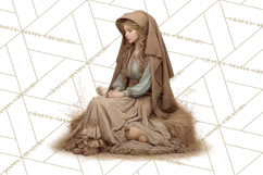 Nativity Scene Clipart, Holy Family &amp; Three Kings PNG Product Image 5