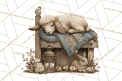 Nativity Scene Clipart, Holy Family &amp; Three Kings PNG Product Image 2