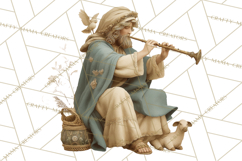 Nativity Scene Clipart, Holy Family &amp; Three Kings PNG Product Image 3