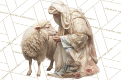 Nativity Scene Clipart, Holy Family &amp; Three Kings PNG Product Image 2