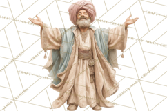 Nativity Scene Clipart, Holy Family & Three Kings PNG Product Image 4