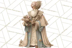 Nativity Scene Clipart, Holy Family & Three Kings PNG Product Image 4