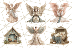 Nativity Scene Clipart, Holy Family &amp; Three Kings PNG Product Image 8