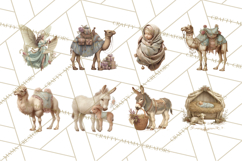 Nativity Scene Clipart, Holy Family &amp; Three Kings PNG Product Image 2