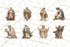 Nativity Scene Clipart, Holy Family &amp; Three Kings PNG Product Image 4