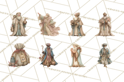 Nativity Scene Clipart, Holy Family &amp; Three Kings PNG Product Image 9