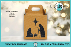 Nativity Gift Box Treat Holder Template Product Image 2