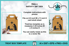 Nativity Gift Box Treat Holder Template Product Image 3