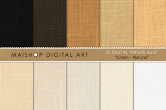 Natural Linen Fabric Realistic Textured Backgrounds Product Image 1