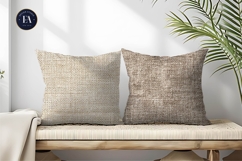 Seamless Boho Beige Natural Linen Texture Digital Paper Product Image 2