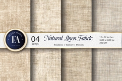 Seamless Boho Beige Natural Linen Texture Digital Paper Product Image 1