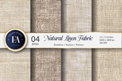 Seamless Boho Beige Natural Linen Texture Digital Paper Product Image 1