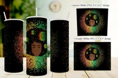 1865 Sunflower Woman Juneteenth 20oz Tumbler Design Product Image 3