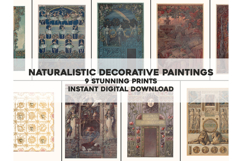 9 Stunning Decorative Art Nouveau Panels | Restored Images Product Image 1