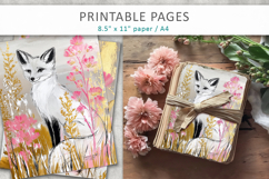 nature printable pages, fox illustration Product Image 1