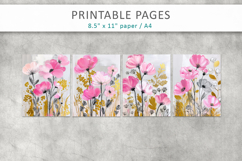 spring themed craft printables, floral pages Product Image 2