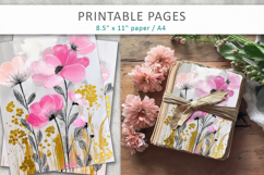 spring themed craft printables, floral pages Product Image 4