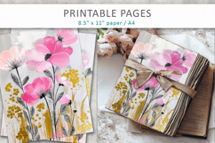 spring themed craft printables, floral pages Product Image 6