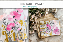 spring themed craft printables, floral pages Product Image 7