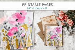 spring themed craft printables, floral pages Product Image 8