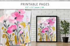 spring themed craft printables, floral pages Product Image 9