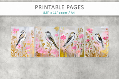 bird junk journal, nature art pages Product Image 2