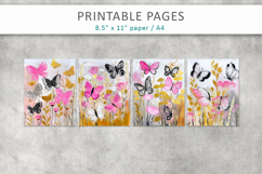 butterflies printables pages, nature pages Product Image 2