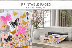 butterflies printables pages, nature pages Product Image 4