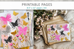 butterflies printables pages, nature pages Product Image 6