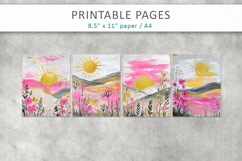 landscape printable art, nature pages Product Image 2