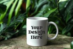 Nature Background Coffee Mug White Mockup Product Image 1