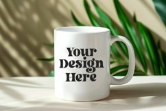 Nature Background Coffee Mug White Mockup Product Image 1