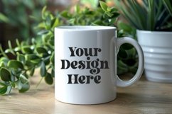 Nature Background Coffee Mug White Mockup Product Image 1
